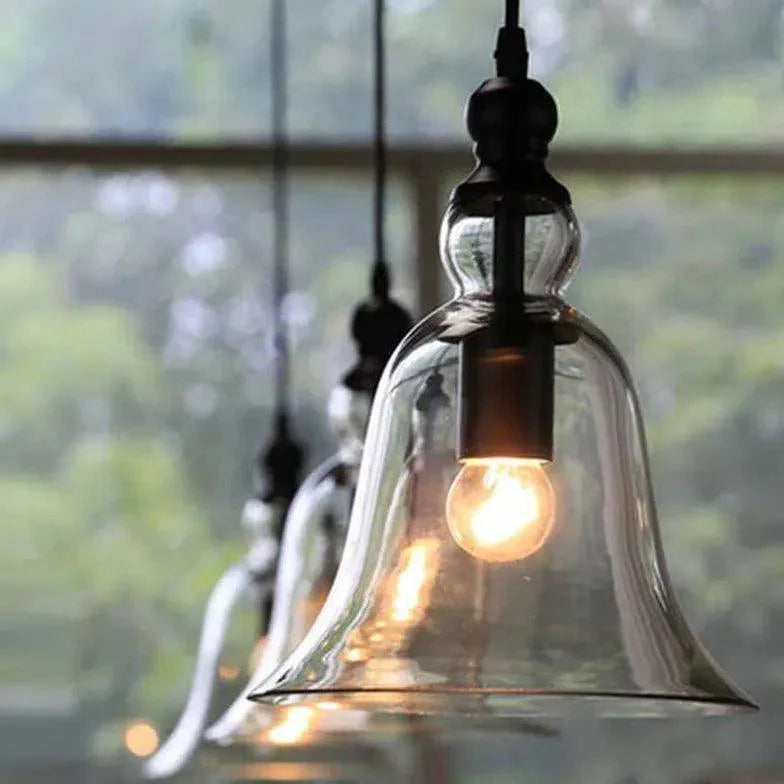 Transparent Glass Vintage Pendant Light-Homelova
