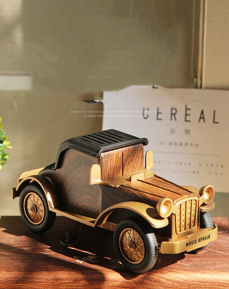 Vintage Classic Car Bluetooth Speaker - Retro Desktop Decor-Homelova