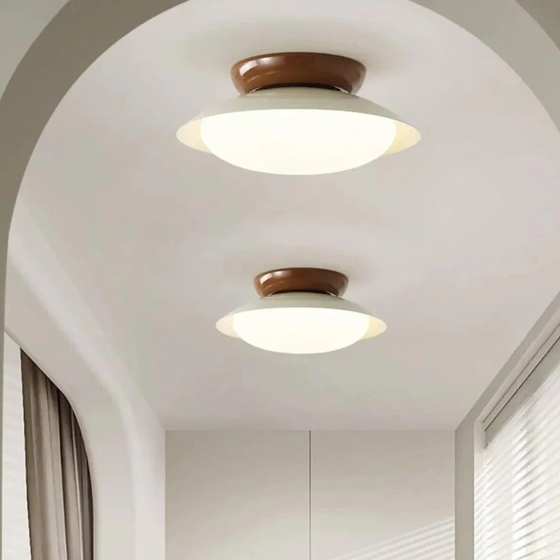 vintage flush ceiling lights for hallway-Homelova