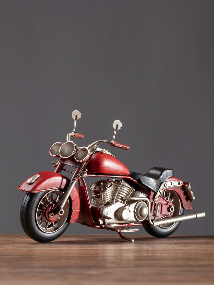 Vintage Iron Harley Motorcycle Model - Nostalgic Retro Decor-Homelova