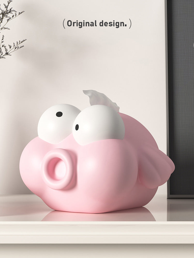 Wacky Bulging-Eye Clownfish Tissue Box, Fun Home Decor-Homelova