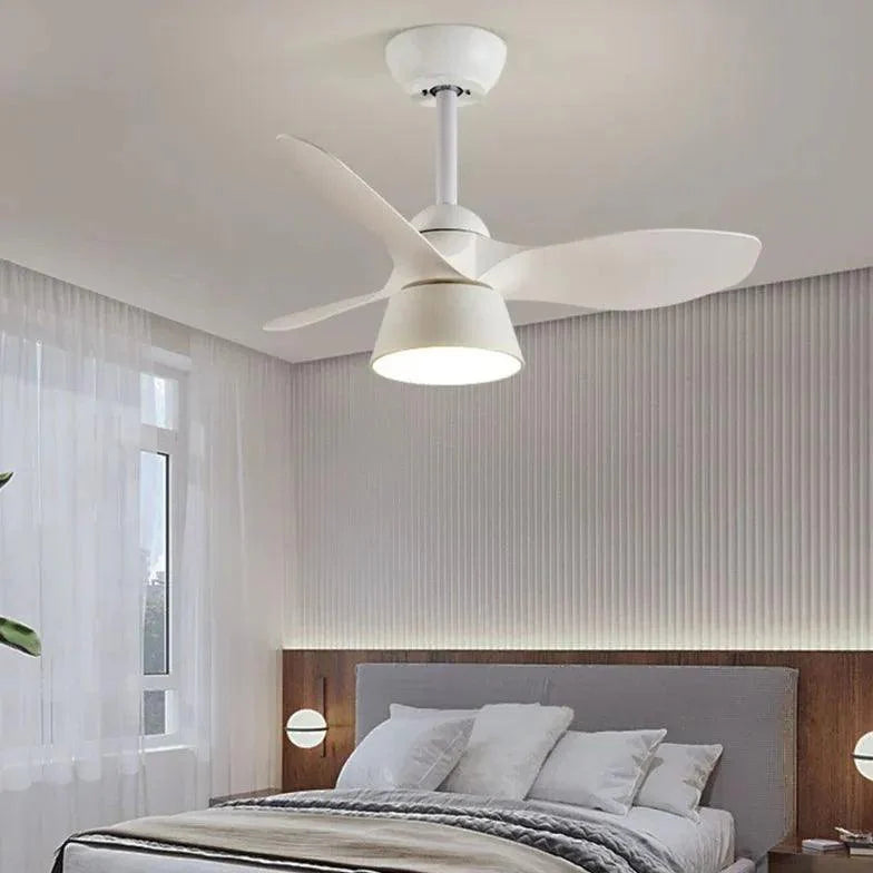Three-Blade Minimalist Ceiling Fan with Light-Homelova