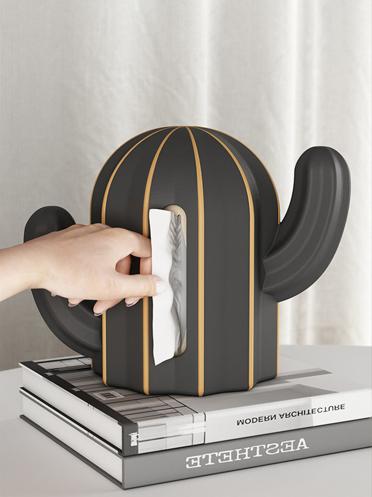 Whimsical Cactus Tissue Box Holder - Unique Artistic Home Decor-Homelova
