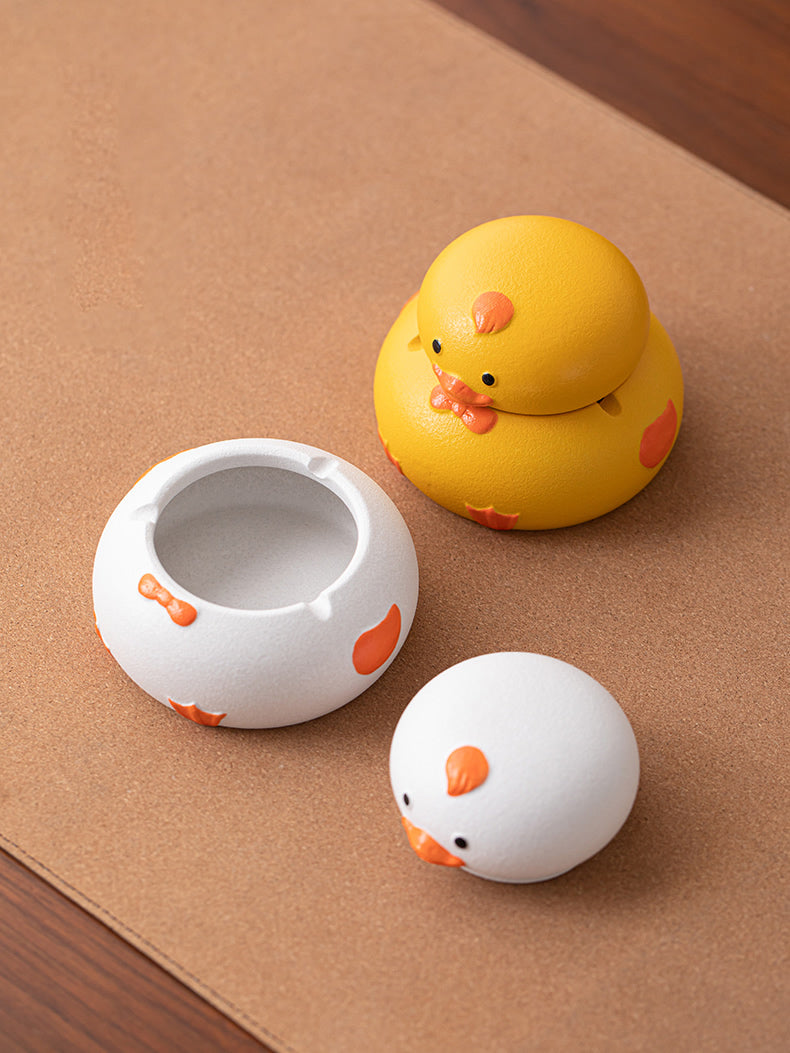 Whimsical Ceramic Duck Ashtray - Unique Home Decor Gift-Homelova