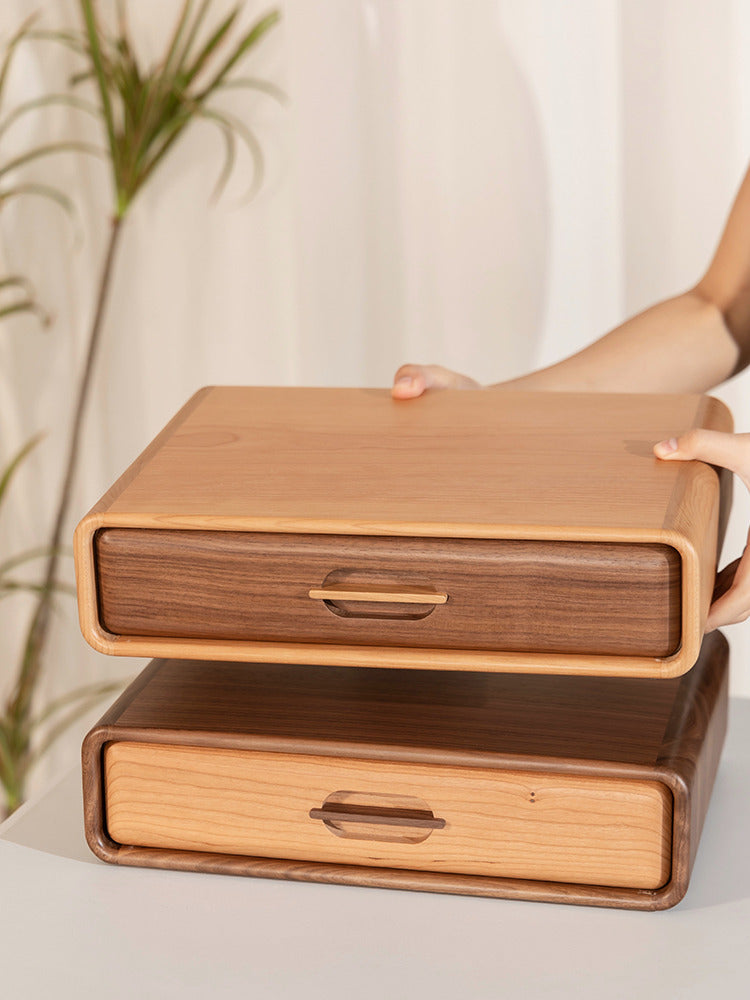 Wooden Drawer Storage Box For Office Desk,Organizer-Homelova