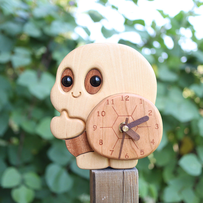 Wooden Turtle Table Clock, Home Office Desktop Decoration, Christmas Gift-Homelova